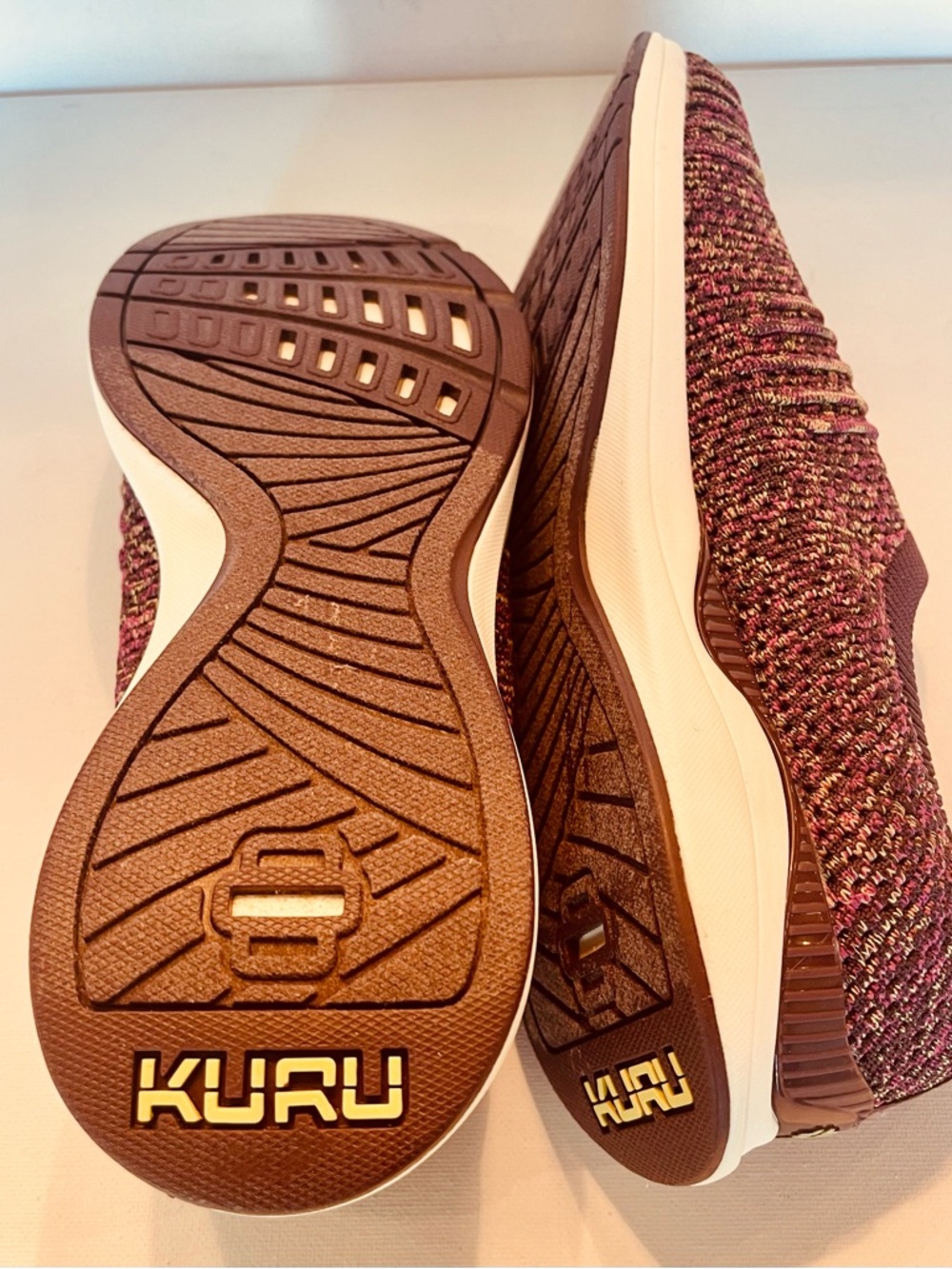 KURU STRIDE NOVA KNIT KURUCLOUD FOAM SLIP ON WOMENS SIZE 7.5 PURPLE CONFETTI - Picture 16 of 17